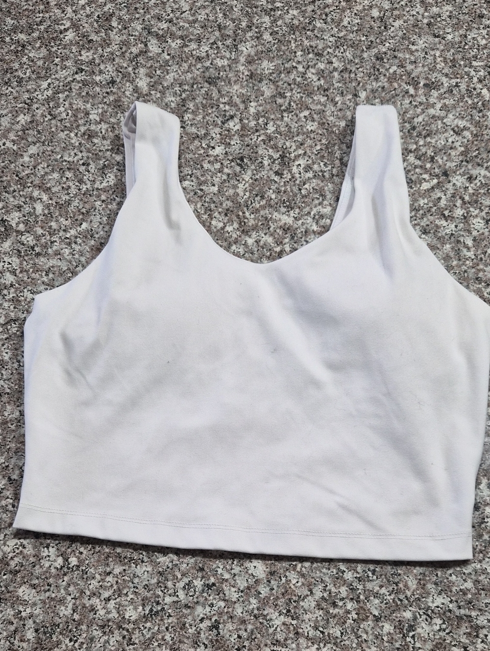 Yogalicious White Scoop Neck Crop Top
